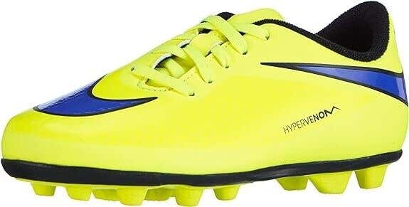 Nike Junior Hypervenom Phade FG-R Soccer Cleats Yellow - Size 2