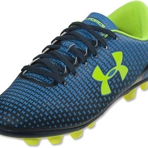 Under Armour Junior Speed Force HG JR Soccer Cleats Electric Blue - Size 5.5