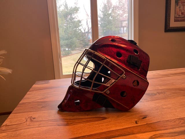 Senior Used Bauer NME 8 Goalie Mask Pro Stock FIT 2