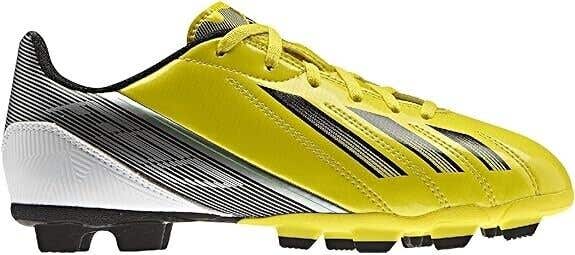 Adidas Junior F5 TRX FG Soccer Cleats Yellow Black - Size 3.5 - MSRP $60