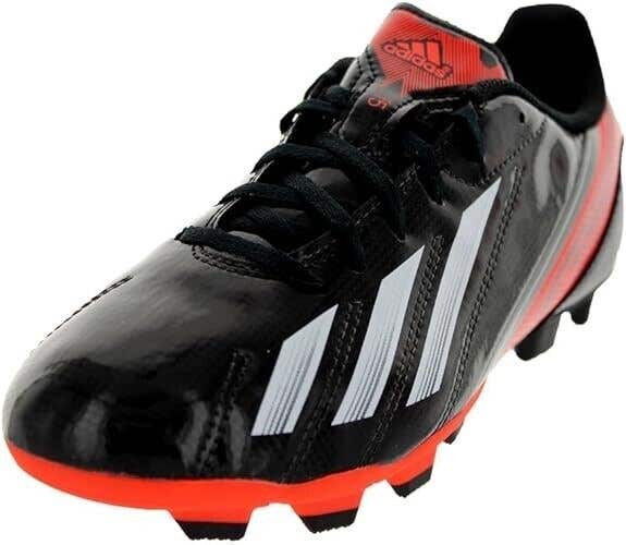 Adidas Junior F5 TRX FG JR Soccer Cleats Black Orange - Size 2.5 - MSRP $40
