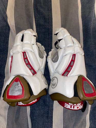 Used Player's Maverik Large Rome RX3 Lacrosse Gloves