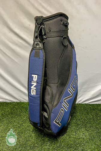 Used Ping 6-Way Blue/Black Golf Staff Golf Bag