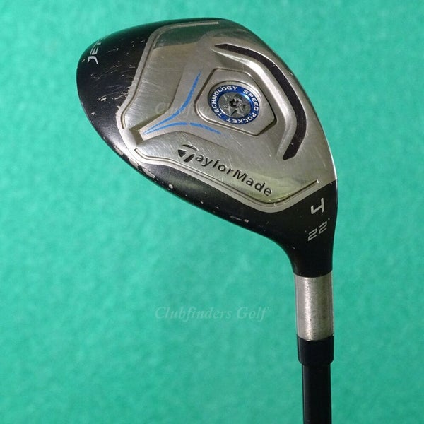 TaylorMade JetSpeed Rescue 22° Hybrid 4 Iron Factory Velox T 75g Graphite Stiff