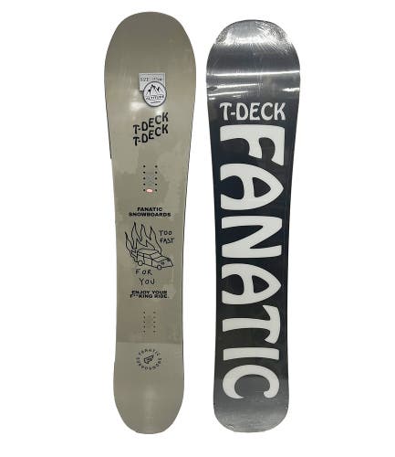 FANATIC "T DECK" ALL-MOUNTAIN SNOWBOARD (HYBRID ROCKER) - 153CM/59.5" LONG