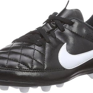 Nike Junior Tiempo Rio II FG-R JR Soccer Cleats Black White - Size 4