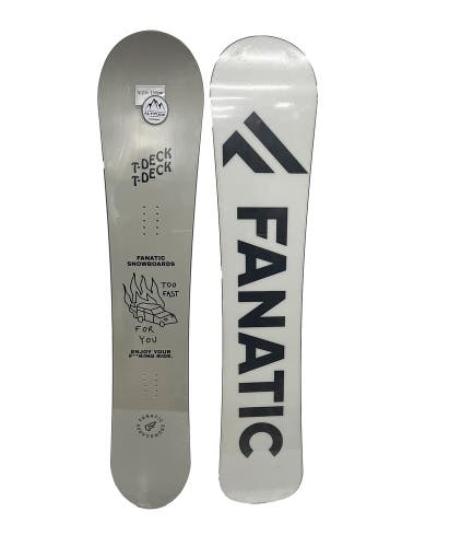 FANATIC "T DECK" ALL-MOUNTAIN SNOWBOARD (TRADITIONAL CAMBER) - 155CM/60.5" LONG