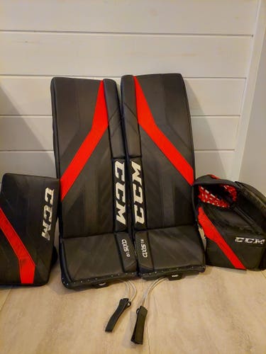 Used 33"+1.5 CCM Regular Axis 1.9 Goalie Full Set