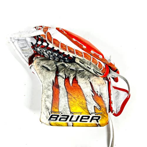 Used Regular Bauer Supreme Ultrasonic Pro Stock Goalie Glove