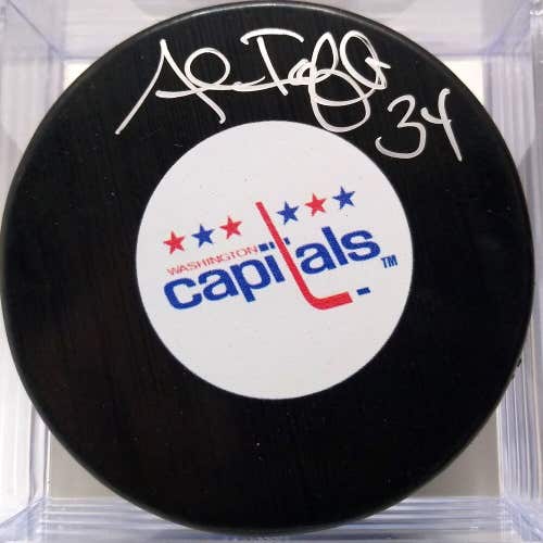 AL IAFRATE Autographed Washington Capitals NHL Hockey Signed Puck