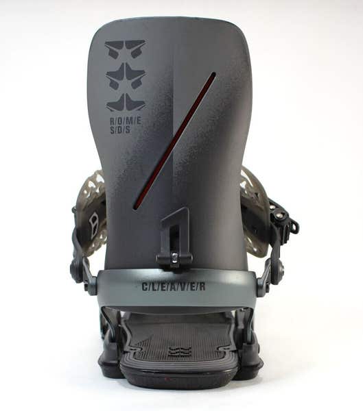 Rome Cleaver Snowboard Bindings, L/XL (Mens US 10.5-13), Black