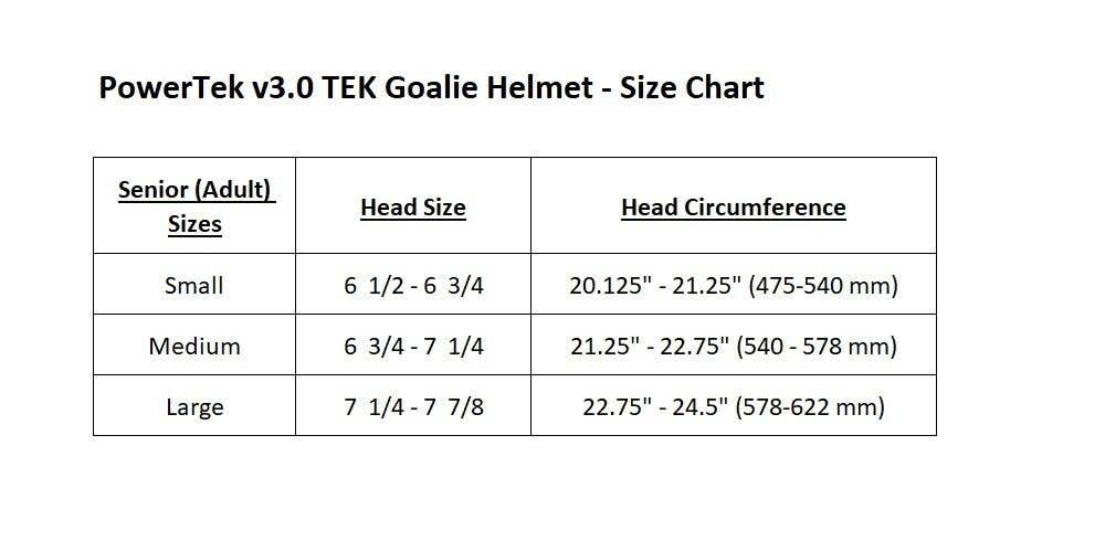 PowerTek V3.0 Adult/Senior Ice Hockey Goalie Helmet with Cage Mask, CSA Approved