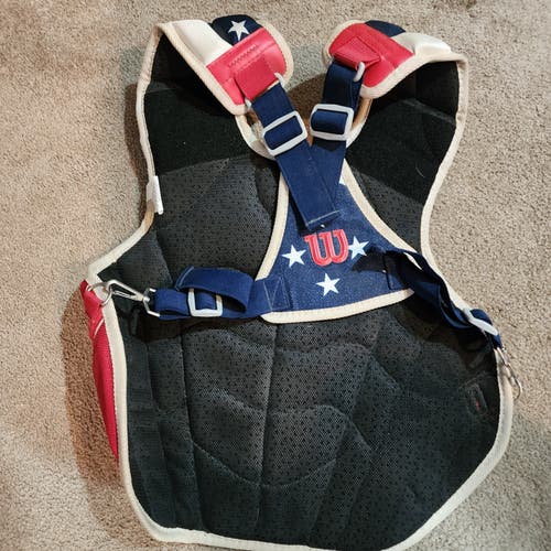 Used Wilson pro stock chest protector Catcher's Chest Protector