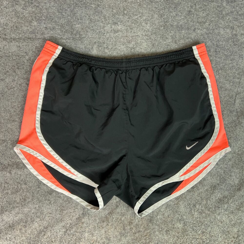nike dry tempo shorts black and orange
