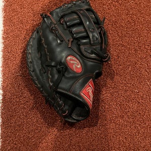 Used 12 Inch Rawlings R9 series Pro Design left hand throwing glove