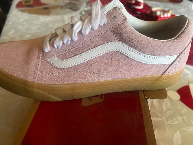 Vans old Skool pink suede shoes