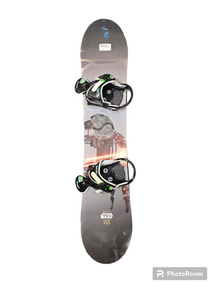 Used Burton Chopper Star Wars 110 Cm Boys' Snowboard Combo