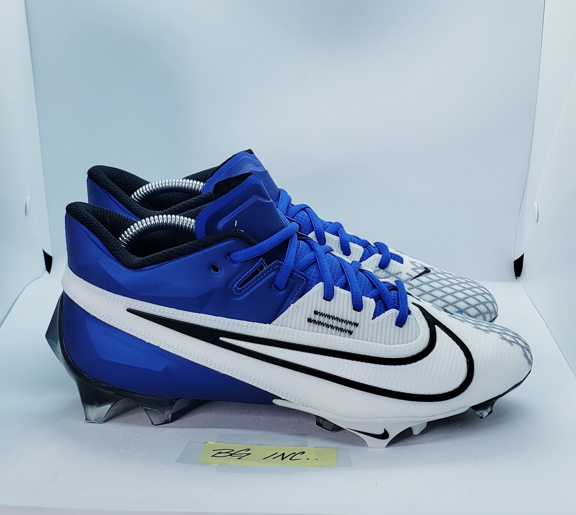 royal blue and white football cleats