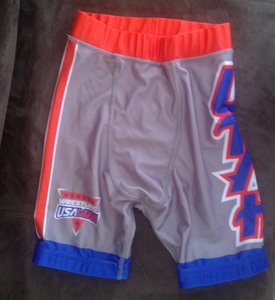 New Grit Gear Team Utah wrestling spandex shorts