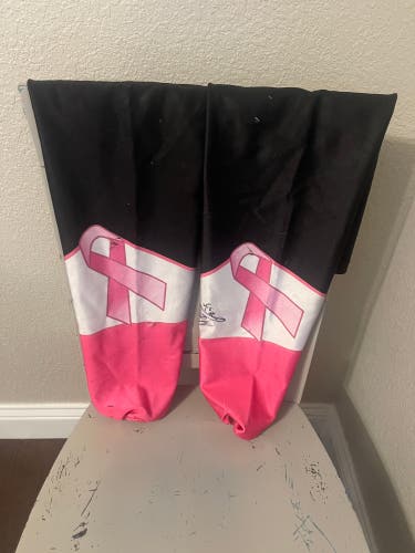 Odessa Jackalopes Signed Breast Cancer Awareness Socks