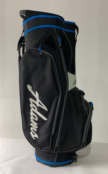 Adams Idea Cart Bag Black Blue White 15-Way Divide Single Strap