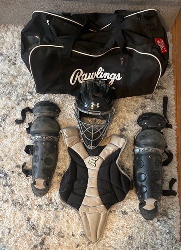 Used Youth Catchers Gear With Bag