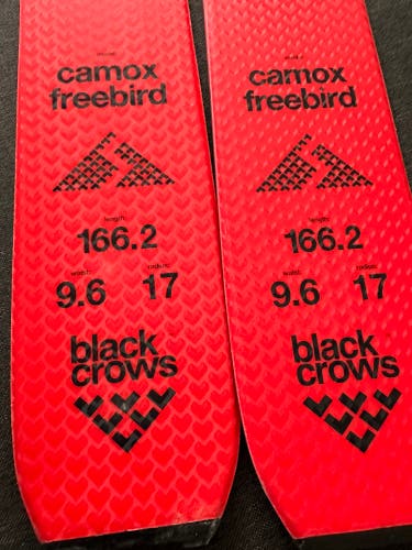 Used Unisex Black Crows 166 cm All Mountain Skis Without Bindings