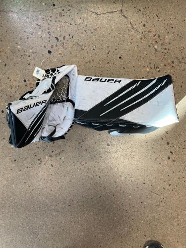 Used Bauer Vapor 3X Regular Goalie Gloves & Blockers