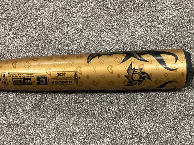 Used BBCOR Certified 2023 DeMarini Alloy Voodoo One Bat (-3) 28 oz 31"