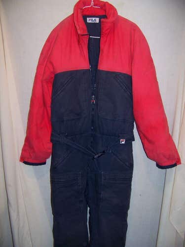 Vintage Fila Insulated One Piece Snow Ski Suit, Men's 40 Small