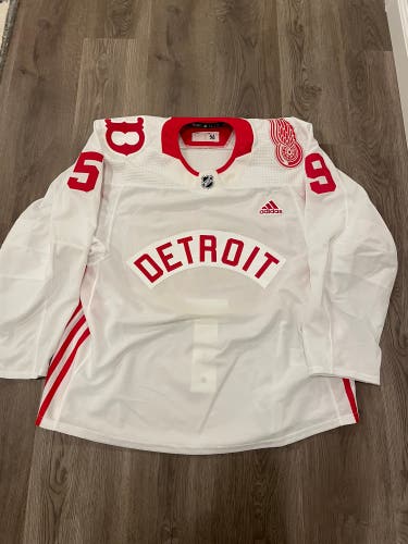 Custom adidas MIC Detroit red wings jersey