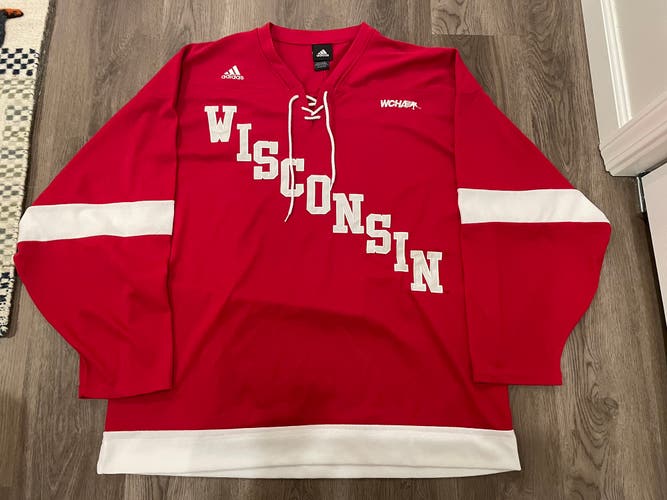 Adidas Wisconsin hockey jersey