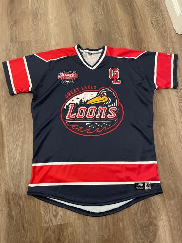 Team issued Great Lakes loons jersey