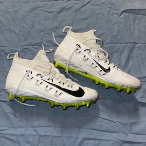 White Unisex Turf Cleats High Top Alpha Huarache 6 Elite
