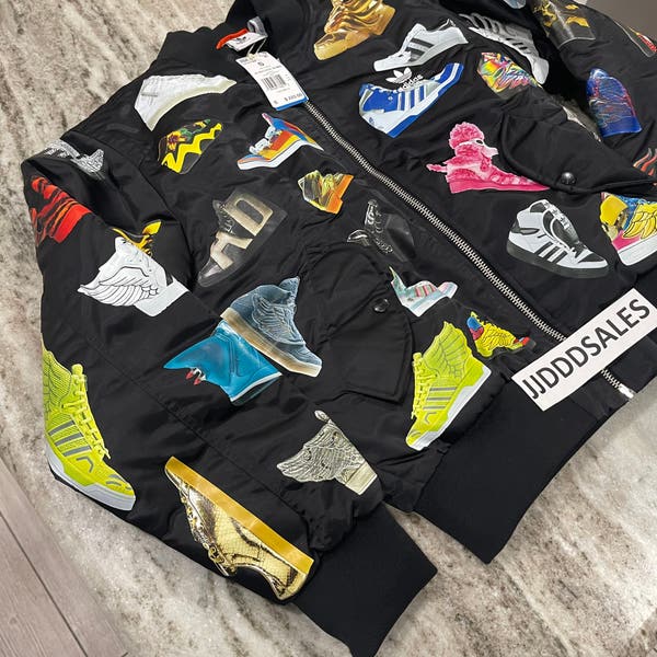 超希少 adidas×Jeremy scott archive スタジャン Adidas Jeremy Scott Archive Bomber Rare Limited Jacket IA0098 Men