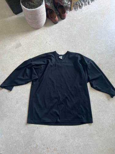 CCM Adult Large Black Hockey Jersey