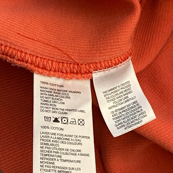 Tommy Bahama Relax Sweater Men Large Orange 1/4 Zip Dad Pullover Marlin Logo