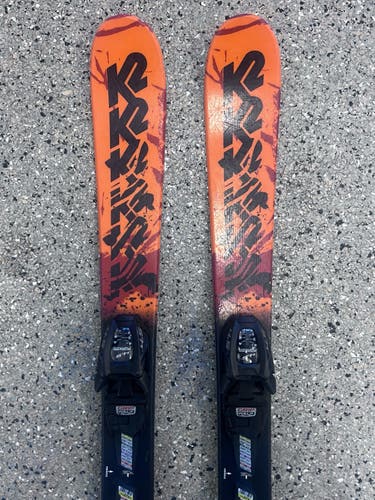 Kid’s K2 Juvy Downhill Skis With Bindings, 119cm