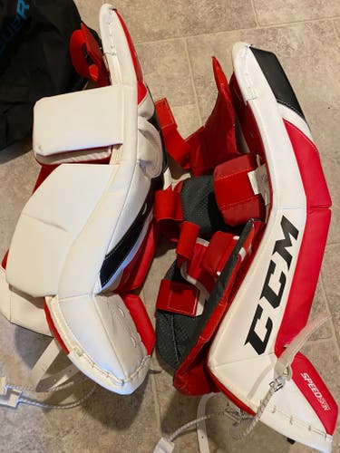 Used 24" CCM EFLEX 5.5 Goalie Leg Pads