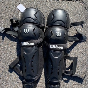 Used Intermediate Wilson Catcher's Leg Guards
