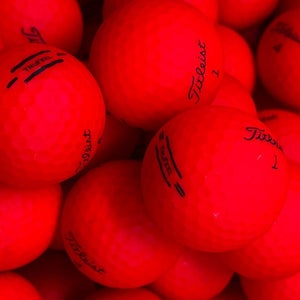 12 Near Mint Red Titleist TruFeel  AAAA Used Golf Balls