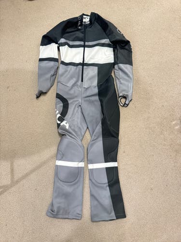 Men's Large Arctica Ski GS Suit Padded Gray/Charcoal FIS