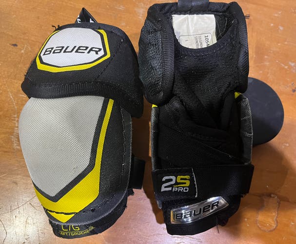 Bauer Supreme 2S Pro Elbow Pads Youth Large Used 1 Season