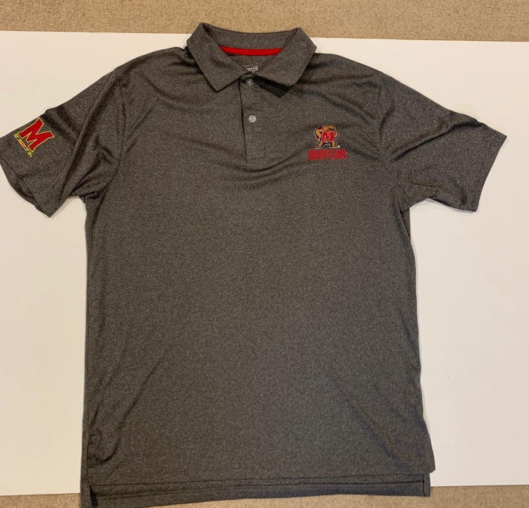 University Of Maryland Terps Polo Shirt size large