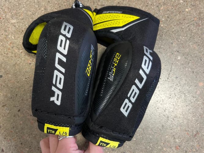Youth Used Large Bauer Supreme Ultrasonic Elbow Pads