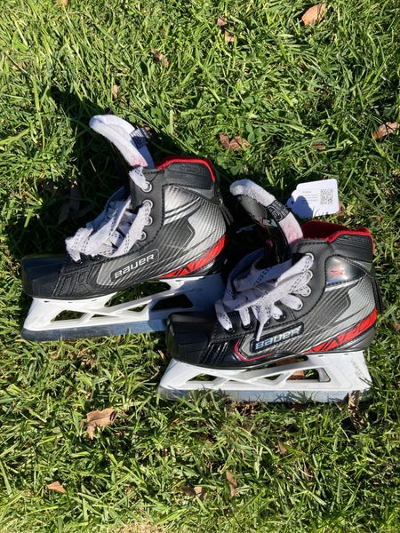 Used Bauer Vapor X2.7 Hockey Goalie Skates D&R (Regular) 3.0 - Junior