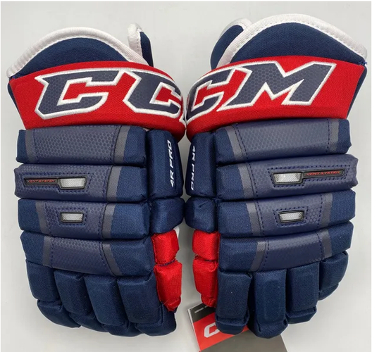 NEW CCM 4R Pro Team Glove, Navy/Red, 14”