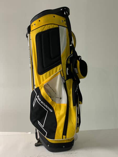Sun Mountain Three.5 Stand Bag Yellow 4-Way Divide Dual Strap Golf