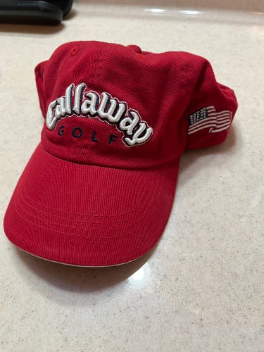 Callaway Golf Hat Red New One Size Fits All
