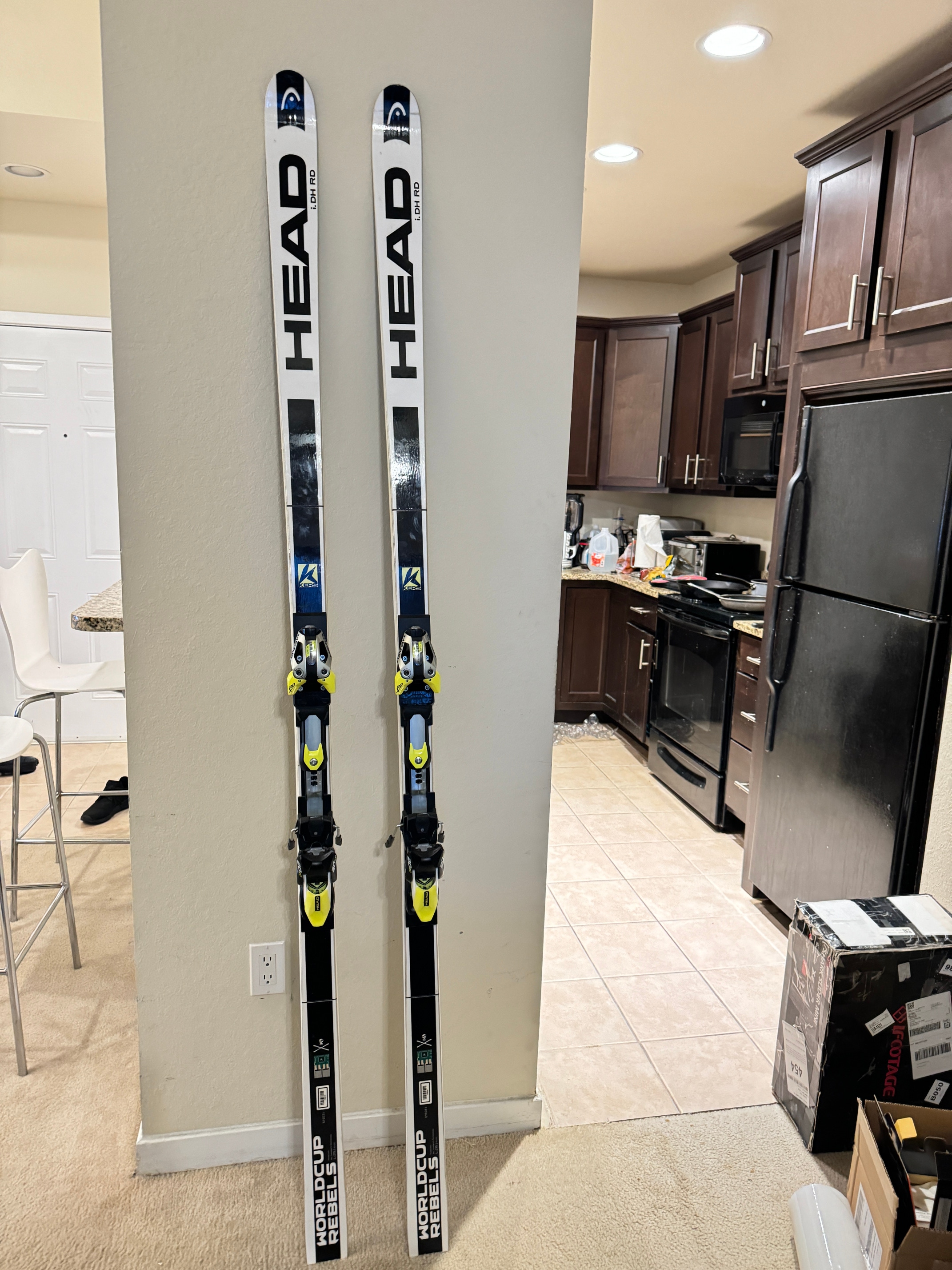 New HEAD 215 cm Racing World Cup Rebels i.DH FIS DH downhill Skis With Bindings
